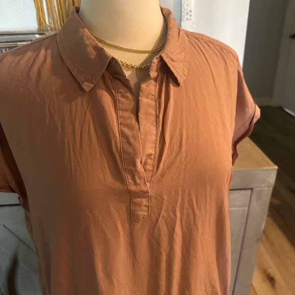 Thread & Supply Rust Colored Short Sleeve Dress - Picture 2 of 6